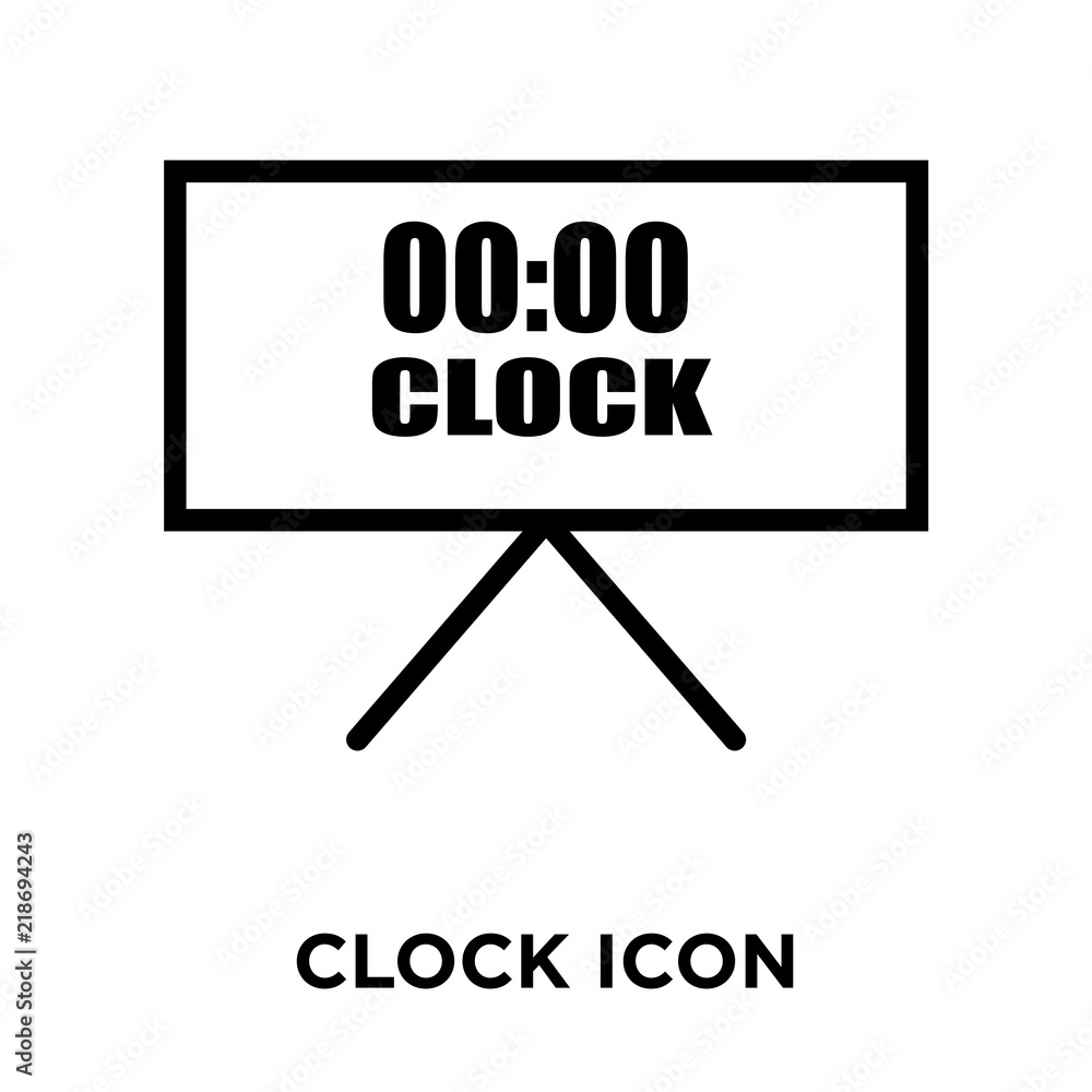 Poster clock icons isolated on white background. modern and editable clock icon. simple icon vector illustr