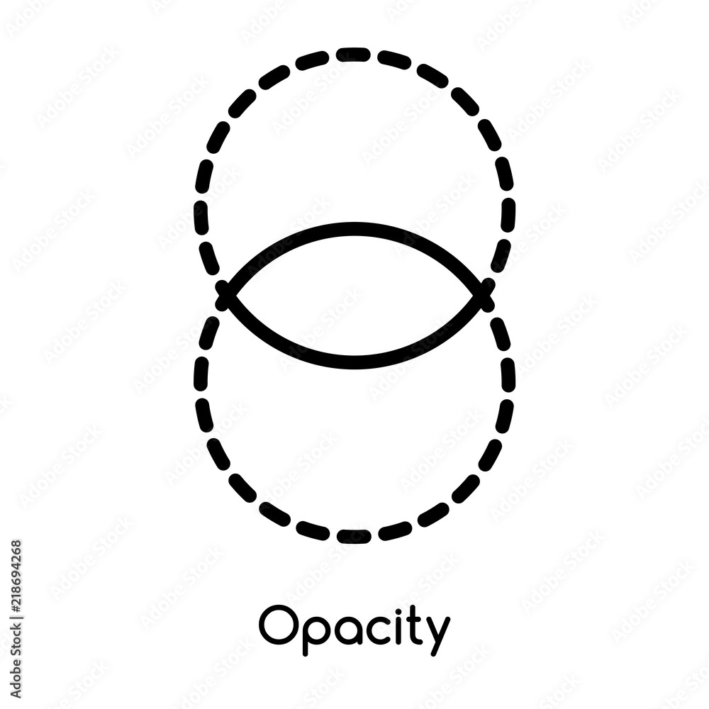 Poster opacity icon vector isolated on white background, opacity sign , line or linear design elements in o