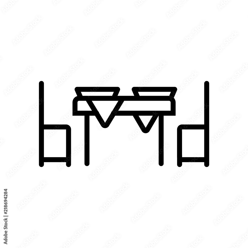 Poster table icon isolated on white background. modern and editable table icon. simple icons vector illustr