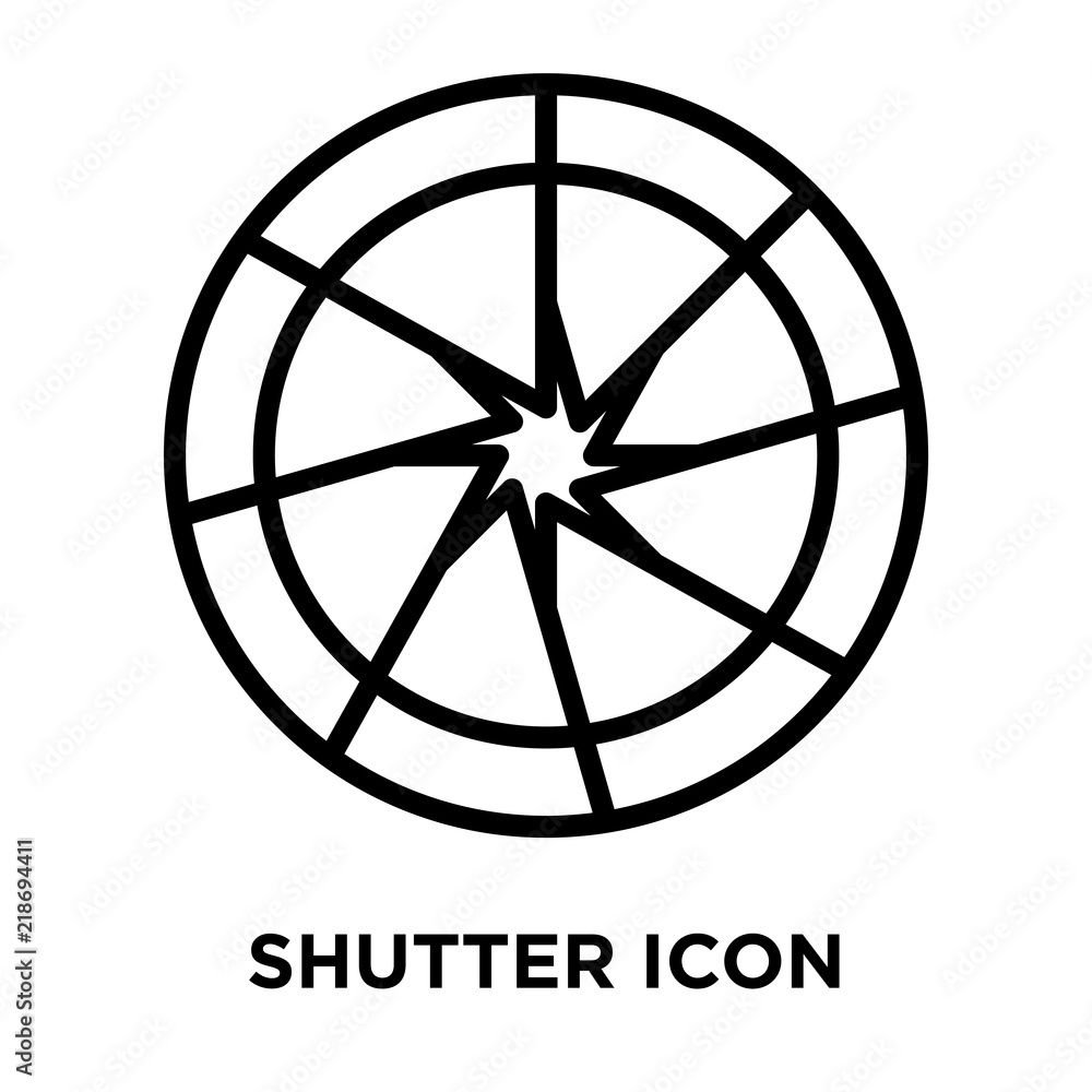 Poster shutter icons isolated on white background. modern and editable shutter icon. simple icon vector ill