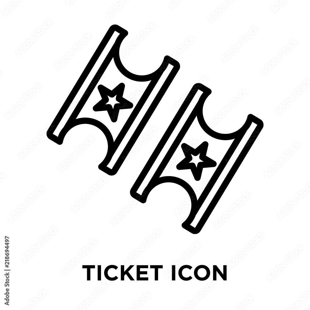 Poster ticket icons isolated on white background. modern and editable ticket icon. simple icon vector illus