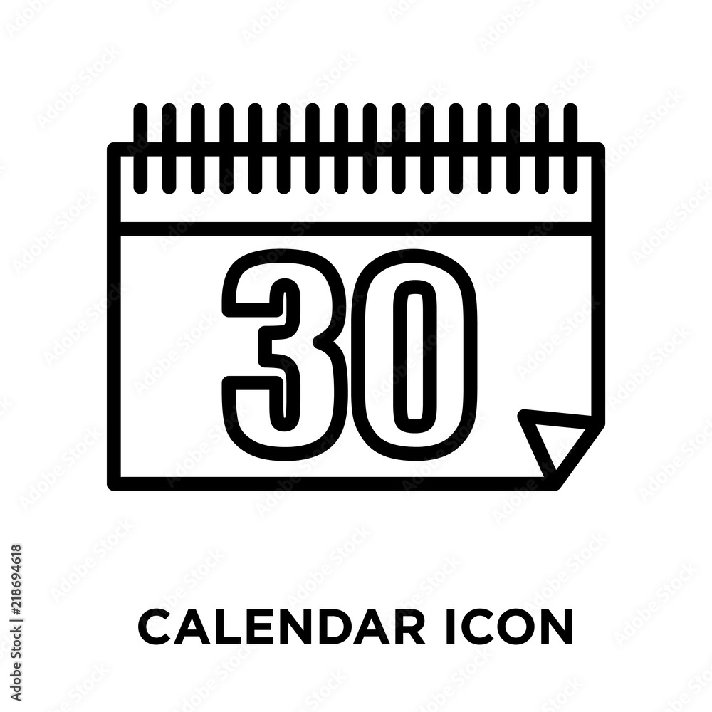 Poster calendar icons isolated on white background. modern and editable calendar icon. simple icon vector i