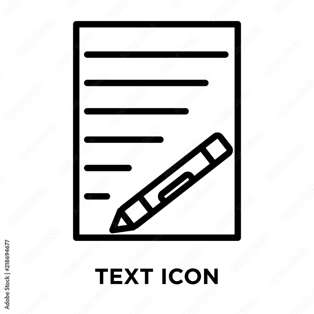 Poster text icons isolated on white background. modern and editable text icon. simple icon vector illustrat