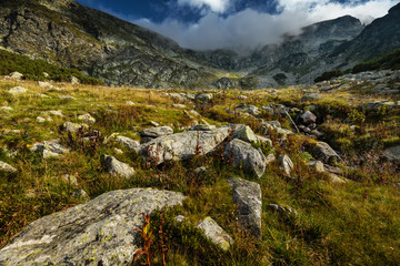 Mountain range landscape