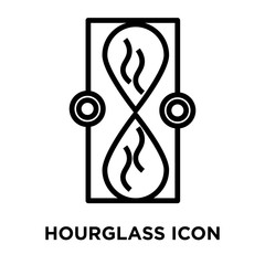 hourglass icons isolated on white background. Modern and editable hourglass icon. Simple icon vector illustration.