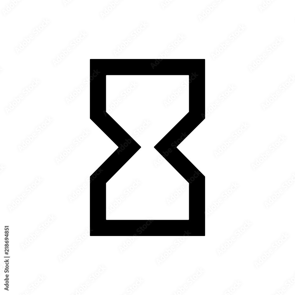 Poster empty, hourglass icon. element of web icon for mobile concept and web apps. thin line empty, hourgla