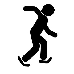 Fototapeta na wymiar Skates icon vector isolated on white background, Skates sign