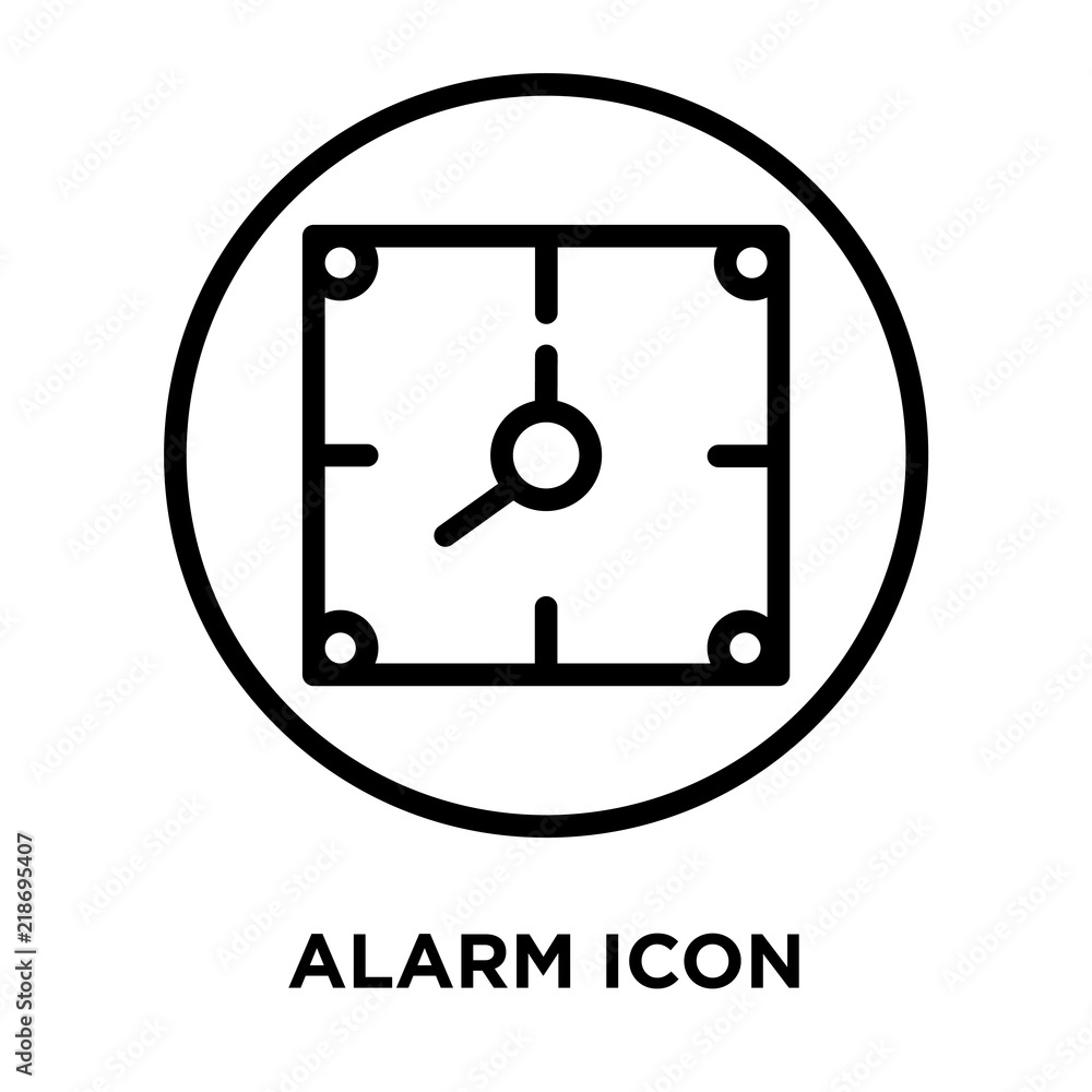 Poster alarm icons isolated on white background. modern and editable alarm icon. simple icon vector illustr