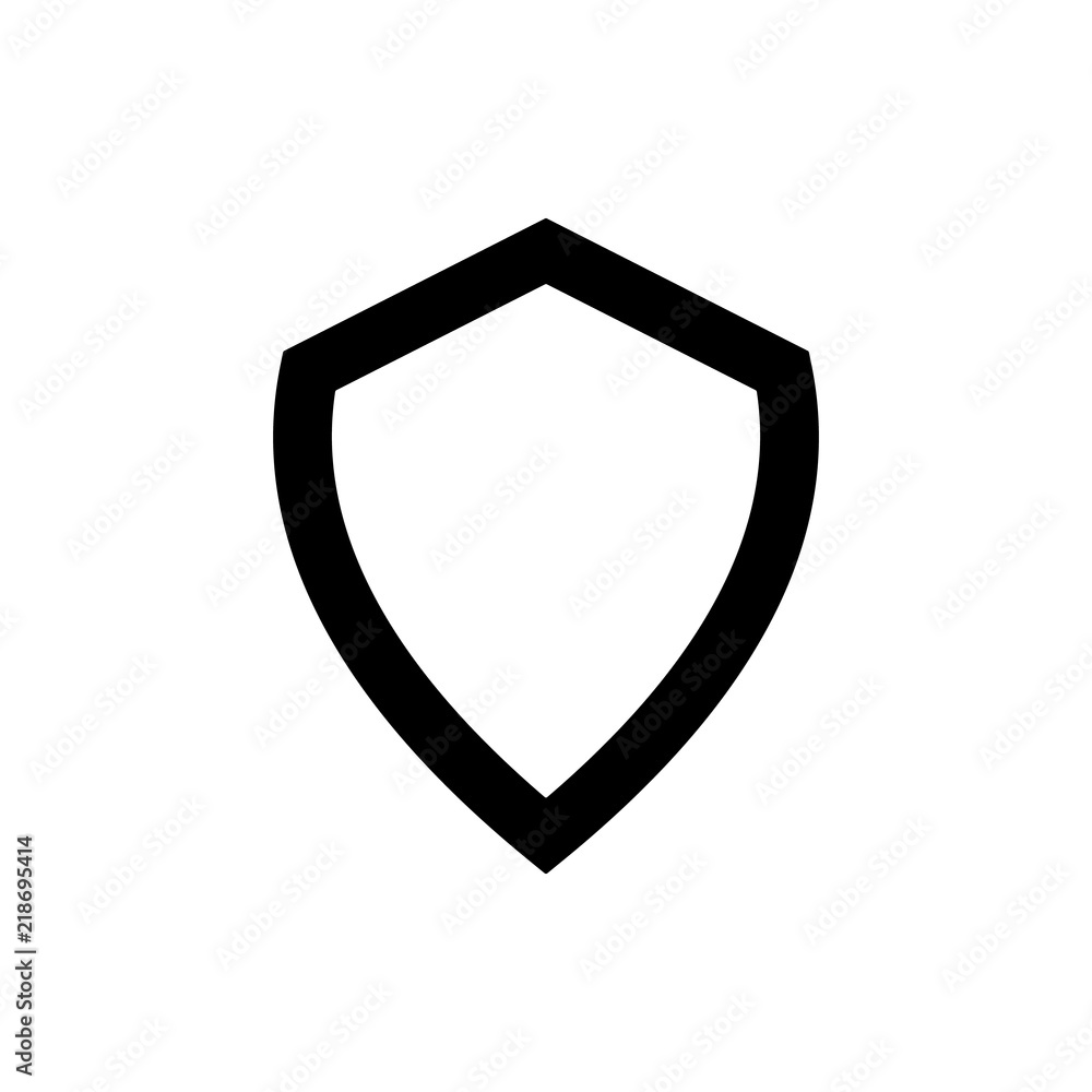 Aufkleber shield icon. element of web icon for mobile concept and web apps. thin line shield icon can be used 