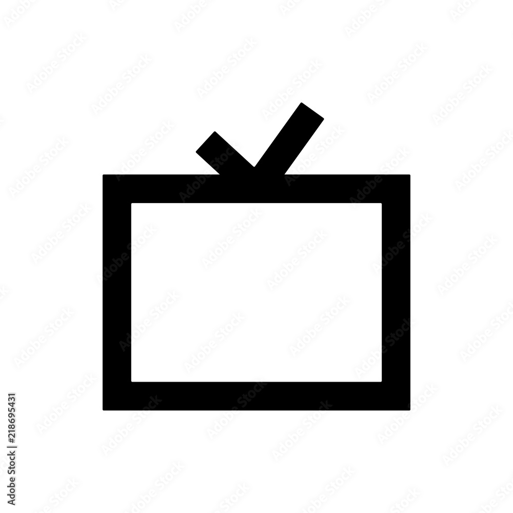 Poster tv icon. element of web icon for mobile concept and web apps. thin line tv icon can be used for web 