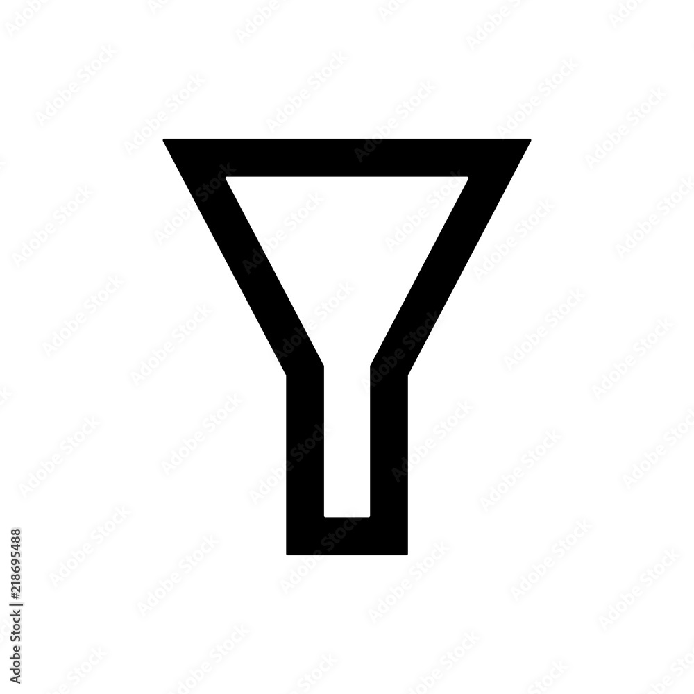 Poster filter icon. element of web icon for mobile concept and web apps. thin line filter icon can be used 