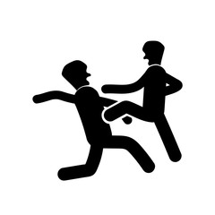 Wrestling icon vector isolated on white background, Wrestling sign