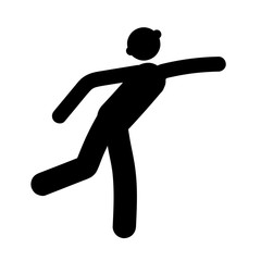 Gymnast icon vector isolated on white background, Gymnast sign