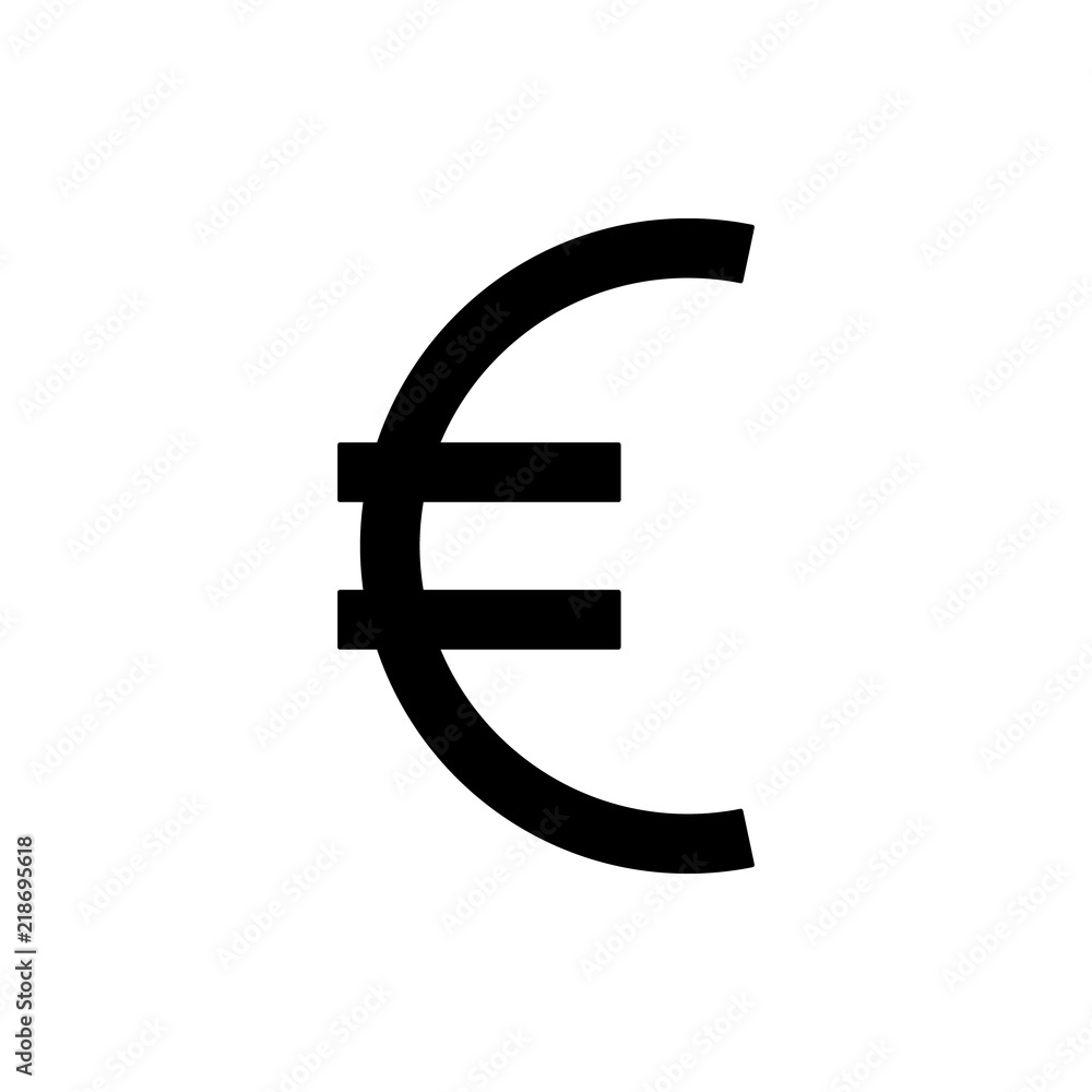 Poster euro sign icon. element of web icon for mobile concept and web apps. thin line euro sign icon can be
