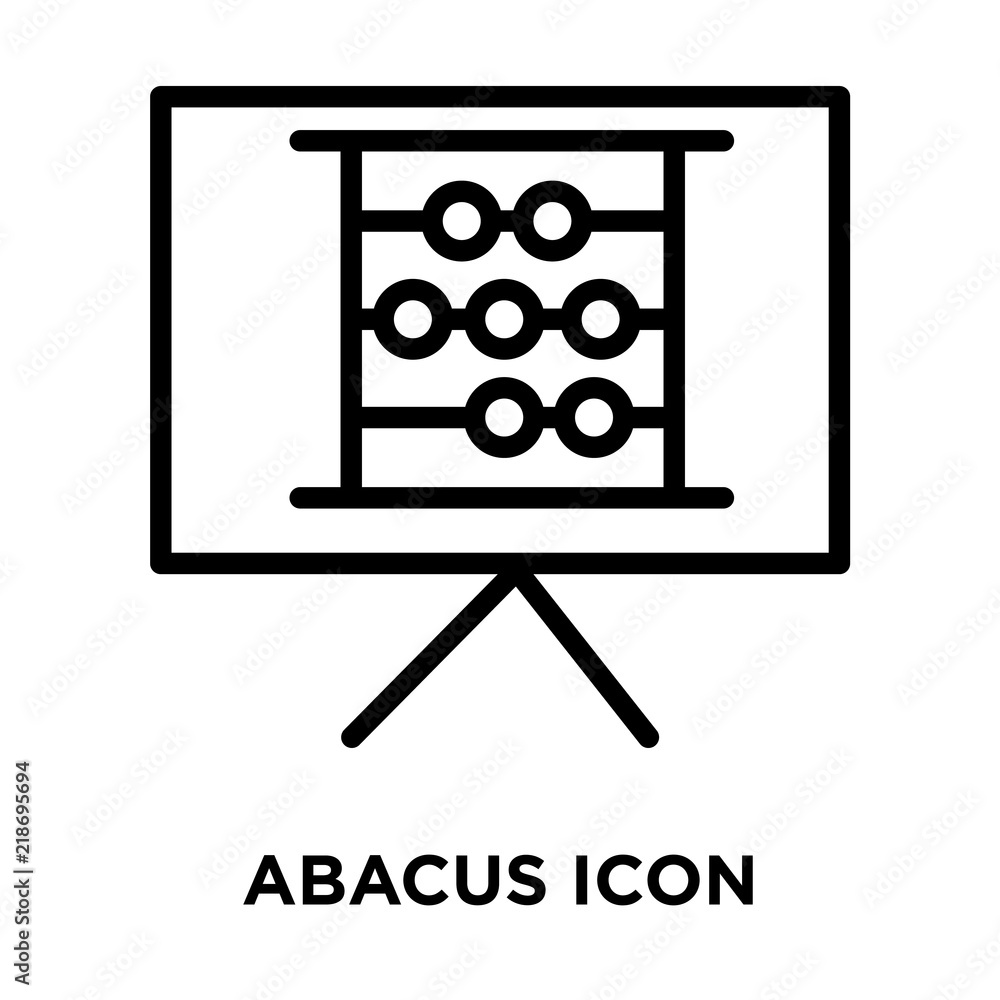 Poster abacus icons isolated on white background. modern and editable abacus icon. simple icon vector illus