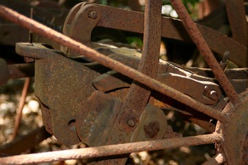 Rusty farm equipment