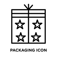 packaging icons isolated on white background. Modern and editable packaging icon. Simple icon vector illustration.