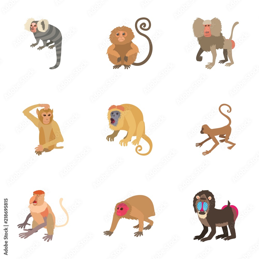 Poster climb the tree icons set. cartoon set of 9 climb the tree vector icons for web isolated on white bac