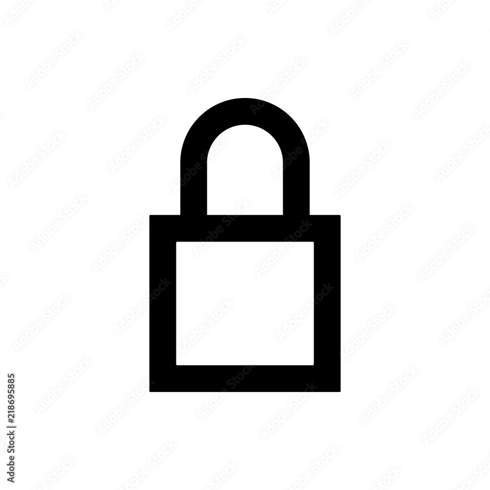 Poster closed lock icon. element of web icon for mobile concept and web apps. thin line closed lock icon ca