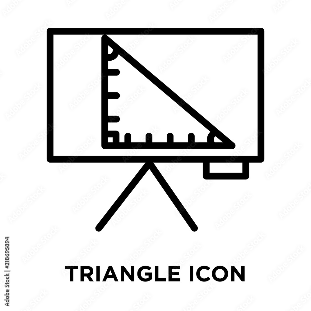 Poster triangle icons isolated on white background. modern and editable triangle icon. simple icon vector i