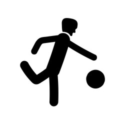 Football icon vector isolated on white background, Football sign