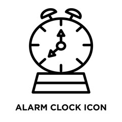 alarm clock icons isolated on white background. Modern and editable alarm clock icon. Simple icon vector illustration.