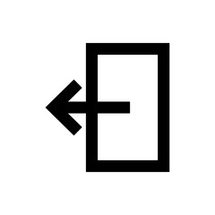 exit icon. Element of web icon for mobile concept and web apps. Thin line exit icon can be used for web and mobile