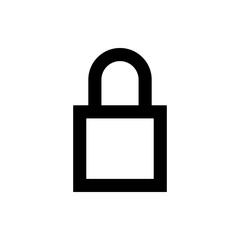 closed lock icon. Element of web icon for mobile concept and web apps. Thin line closed lock icon can be used for web and mobile