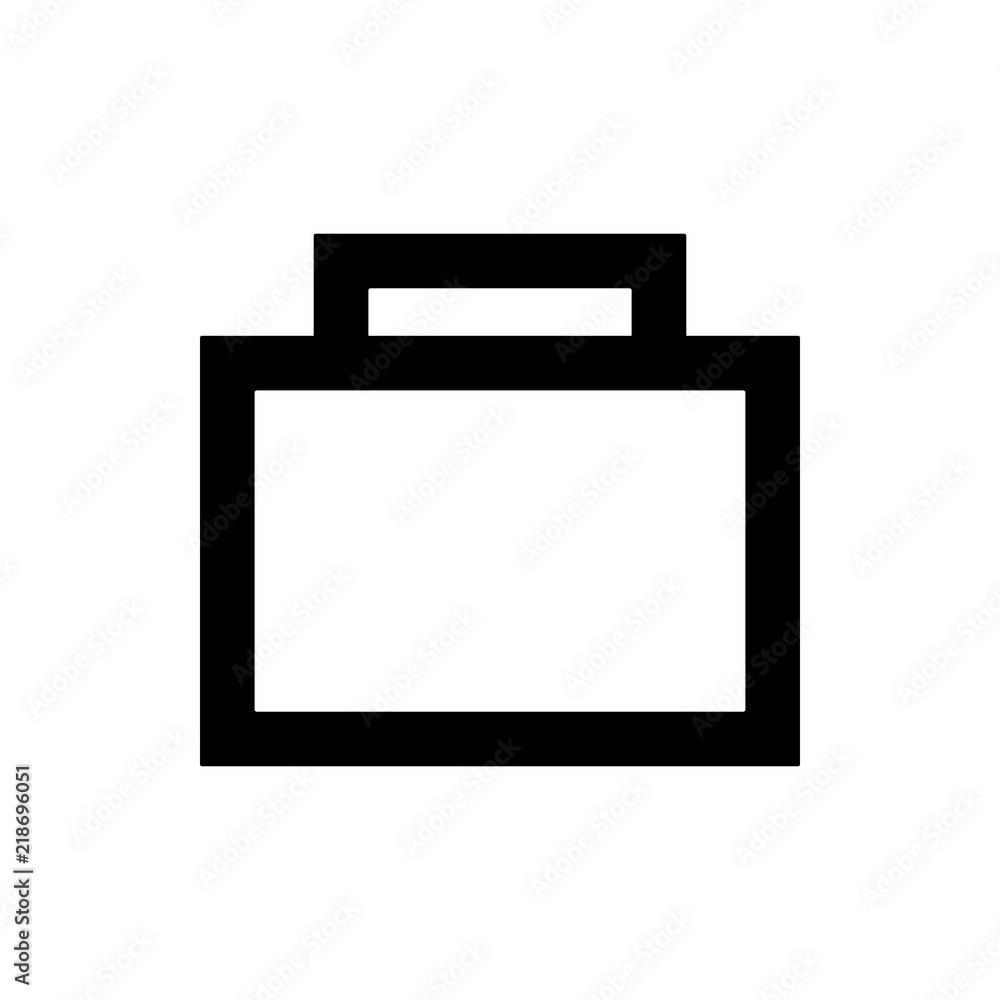 Poster suitcase icon. element of web icon for mobile concept and web apps. thin line suitcase icon can be u