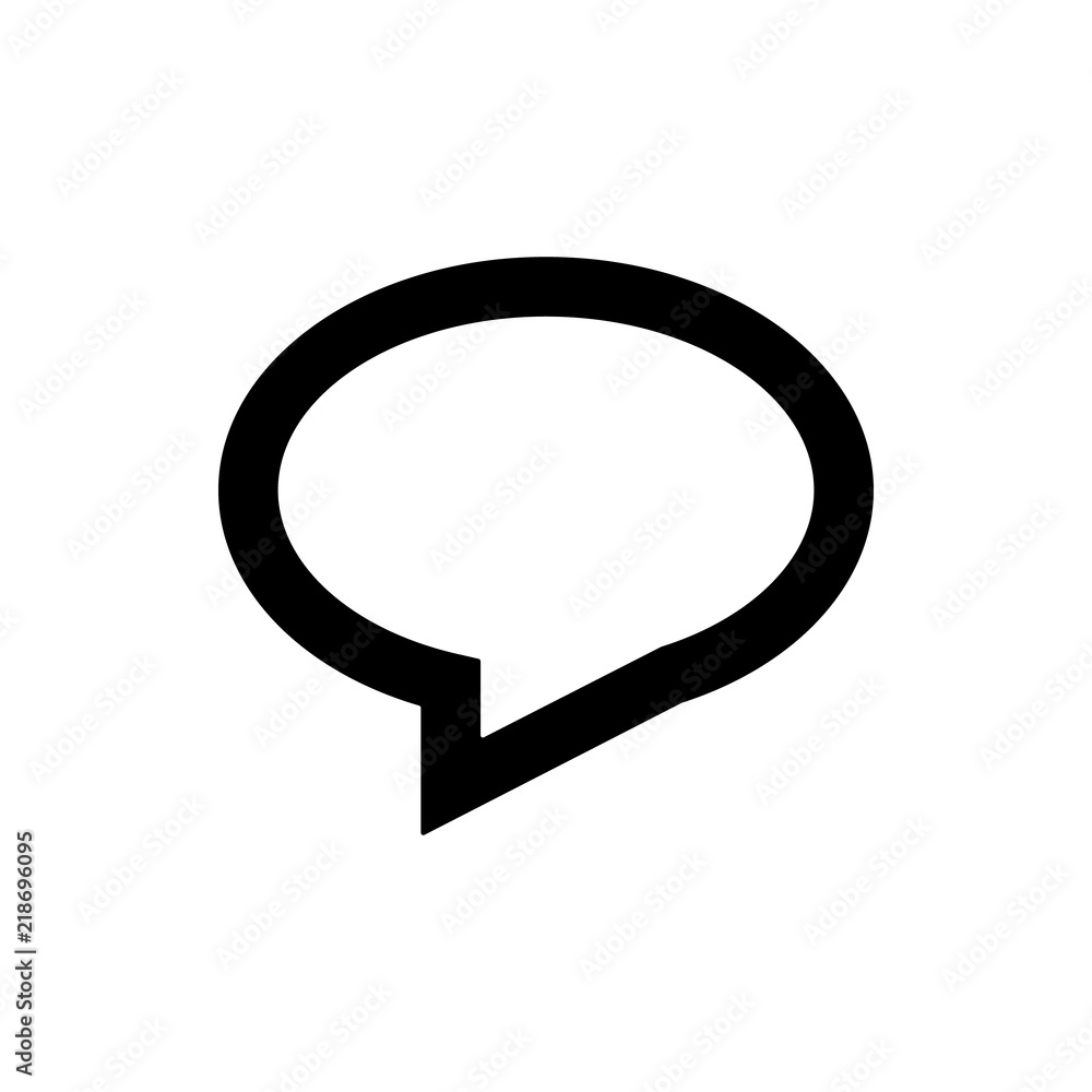 Aufkleber speech icon. element of web icon for mobile concept and web apps. thin line speech icon can be used 