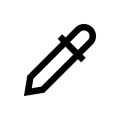 pipette icon. Element of web icon for mobile concept and web apps. Thin line pipette icon can be used for web and mobile