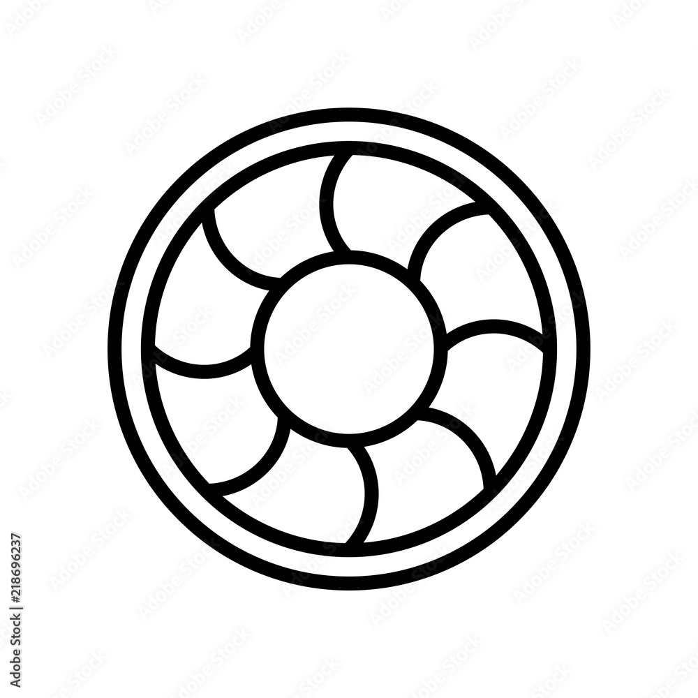 Aufkleber circle icon isolated on white background. modern and editable circle icon. simple icons vector illus