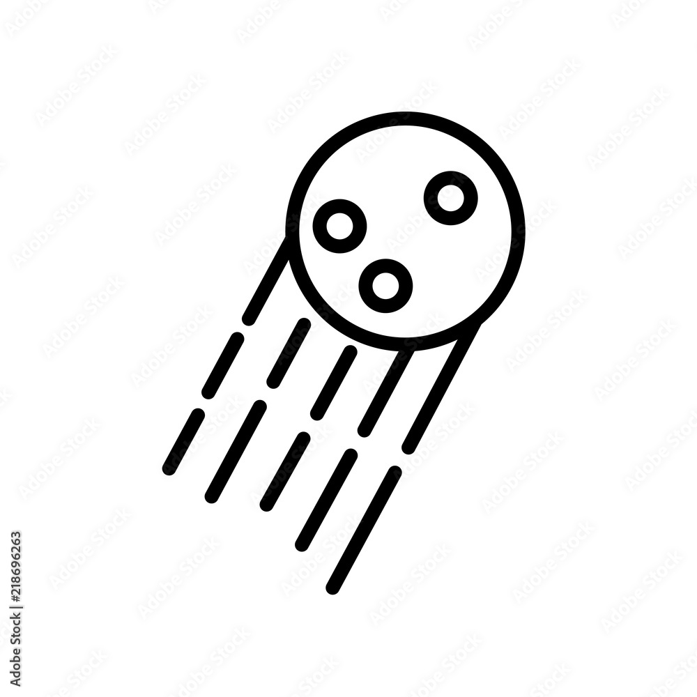 Poster meteor icon isolated on white background. modern and editable meteor icon. simple icons vector illus