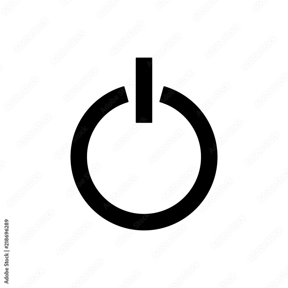 Poster shutdown icon. element of web icon for mobile concept and web apps. thin line shutdown icon can be u