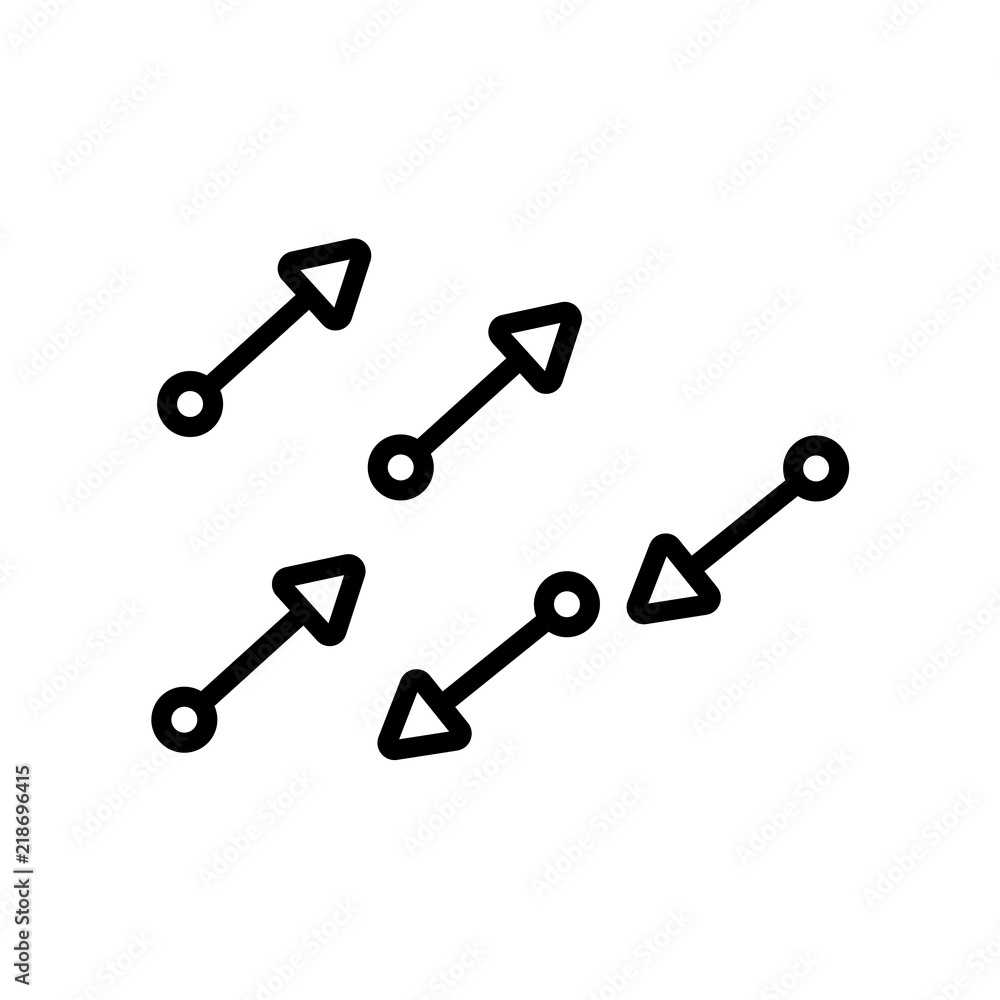 Poster movement icon isolated on white background. modern and editable movement icon. simple icons vector i