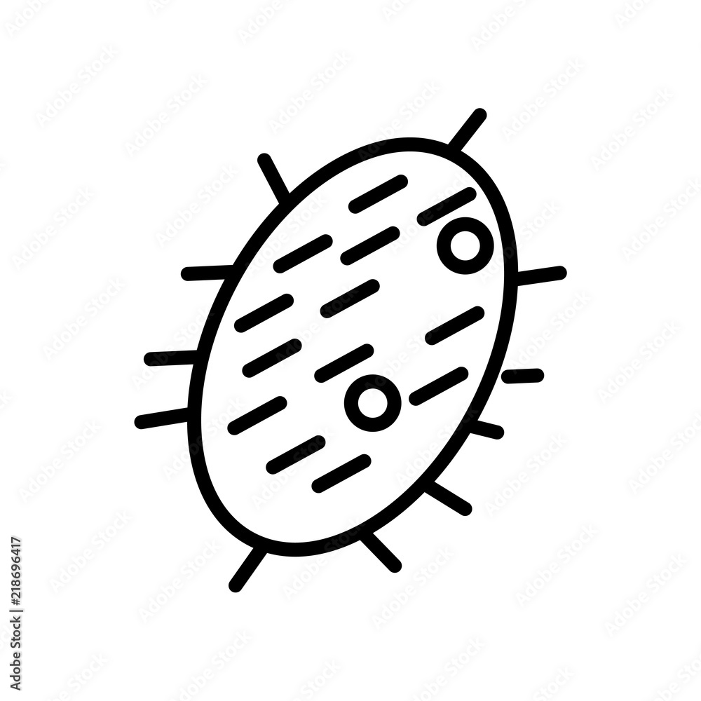 Poster microorganisms icon isolated on white background. modern and editable microorganisms icon. simple ic