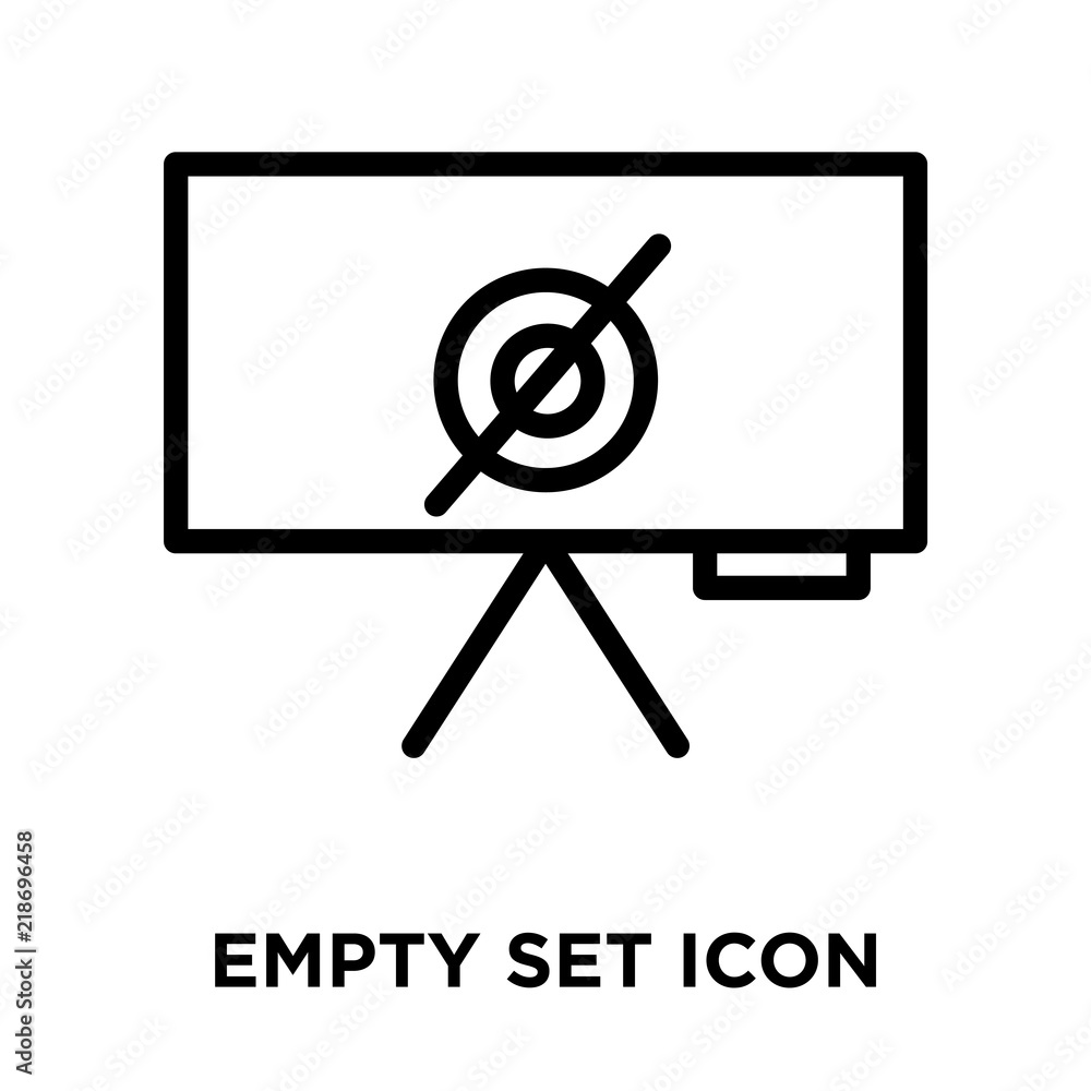 Poster empty icons isolated on white background. modern and editable empty icon. simple icon vector illustr