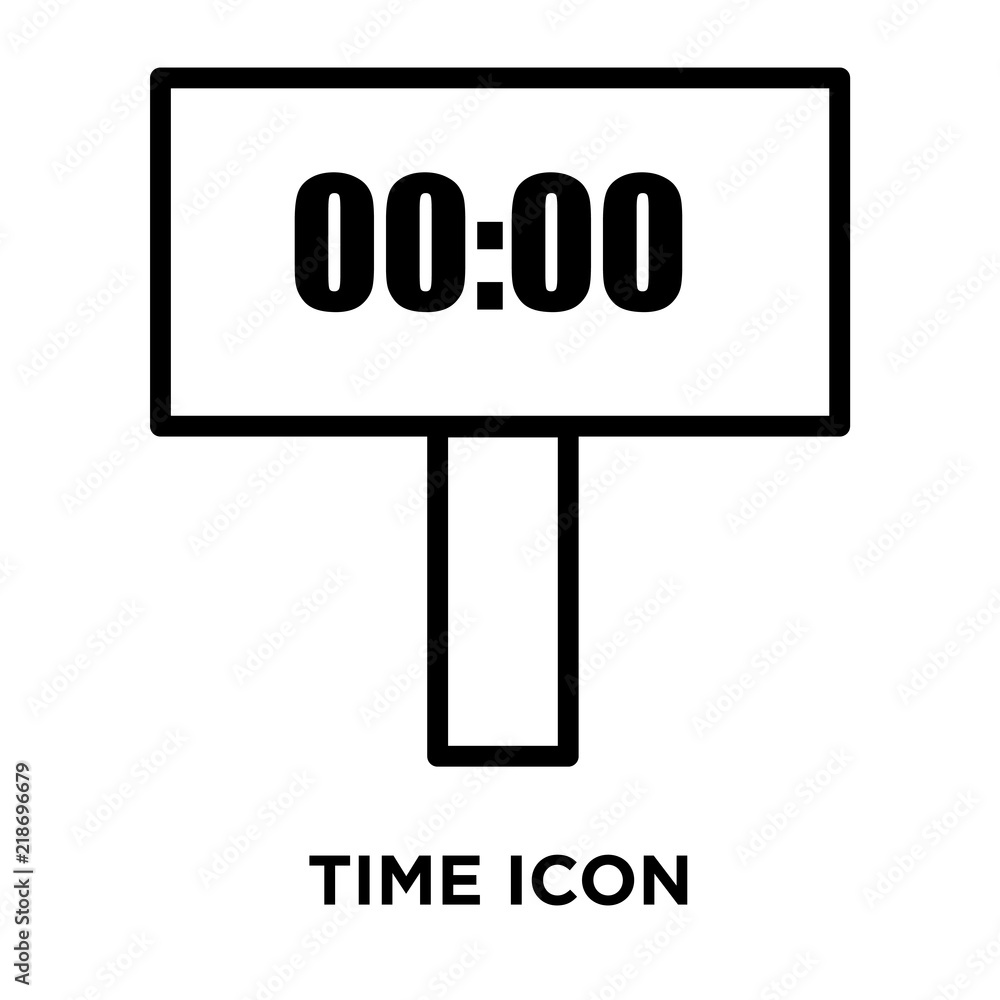 Poster time icons isolated on white background. modern and editable time icon. simple icon vector illustrat