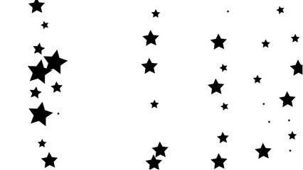 Abstract Background with Many Random Falling Golden Stars Confetti .