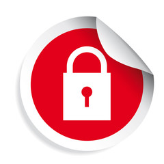 Lock icon security symbol