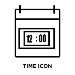 time icons isolated on white background. Modern and editable time icon. Simple icon vector illustration.