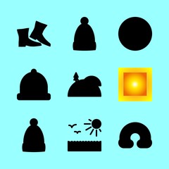 9 weather icons set