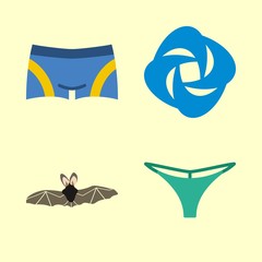 tropical icons set. green, fresh, illustration and island graphic works