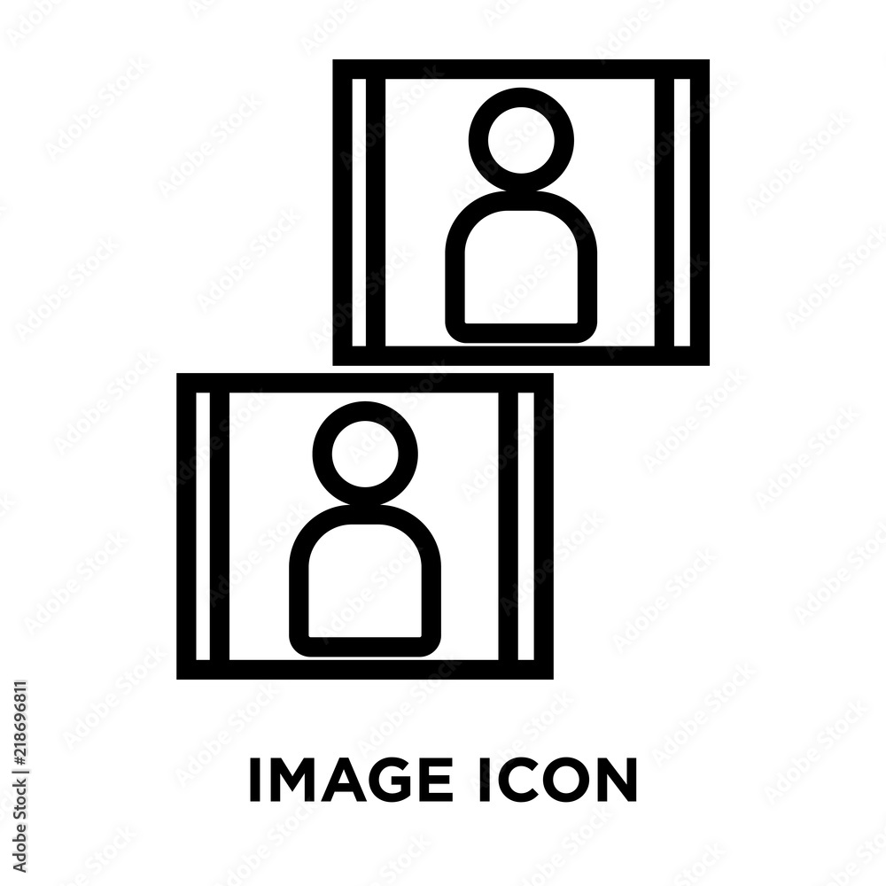Poster image icons isolated on white background. modern and editable image icon. simple icon vector illustr