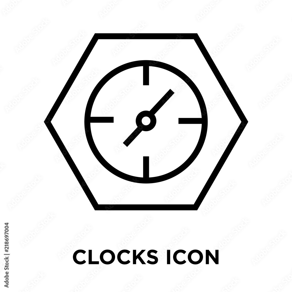 Poster clocks icons isolated on white background. modern and editable clocks icon. simple icon vector illus
