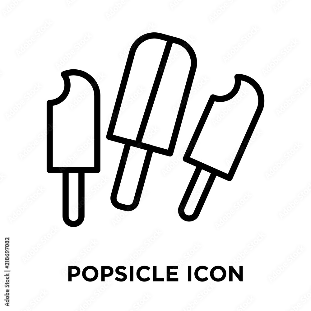 Poster popsicle icons isolated on white background. modern and editable popsicle icon. simple icon vector i