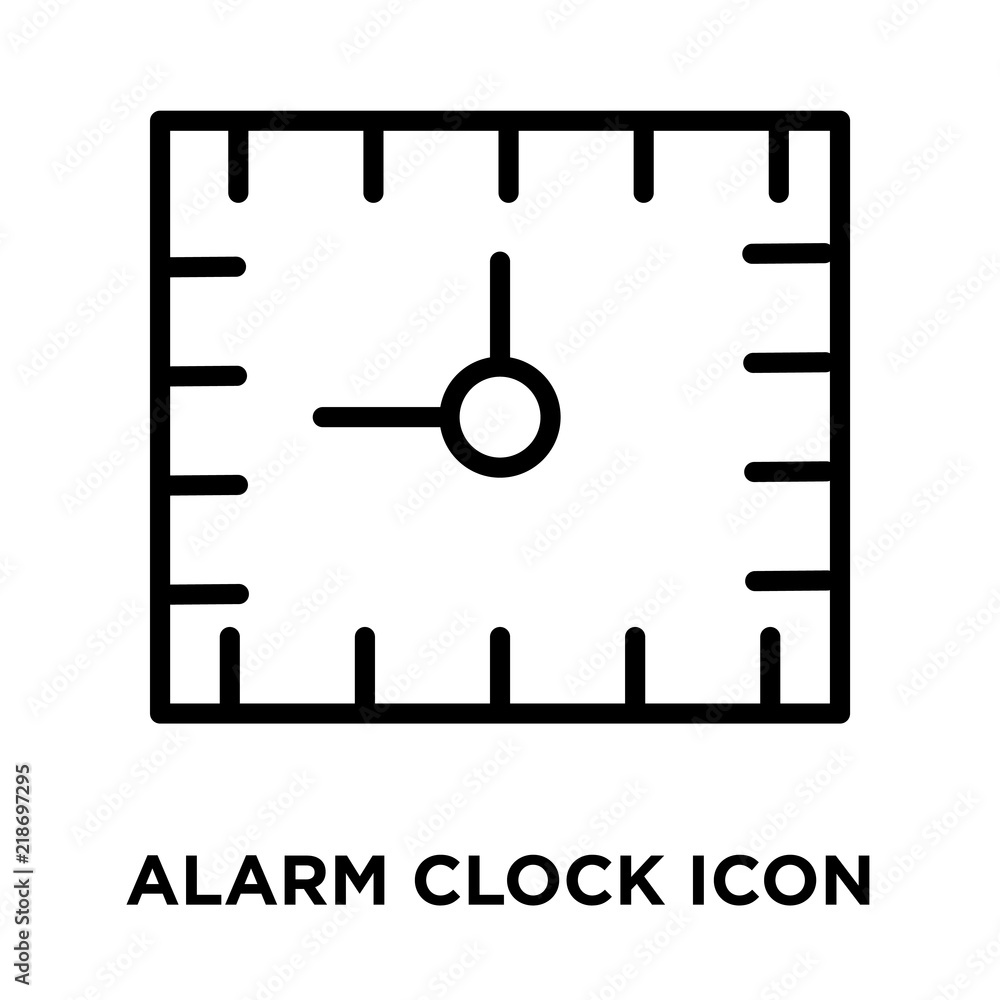 Poster alarm clock icons isolated on white background. modern and editable alarm clock icon. simple icon ve