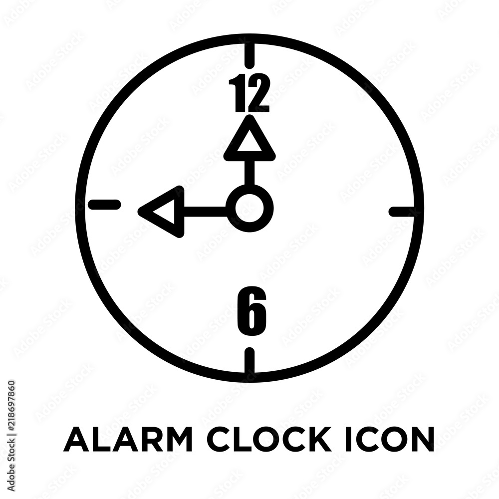 Poster alarm clock icons isolated on white background. modern and editable alarm clock icon. simple icon ve