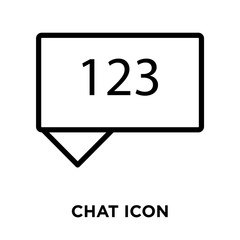 chat icons isolated on white background. Modern and editable chat icon. Simple icon vector illustration.