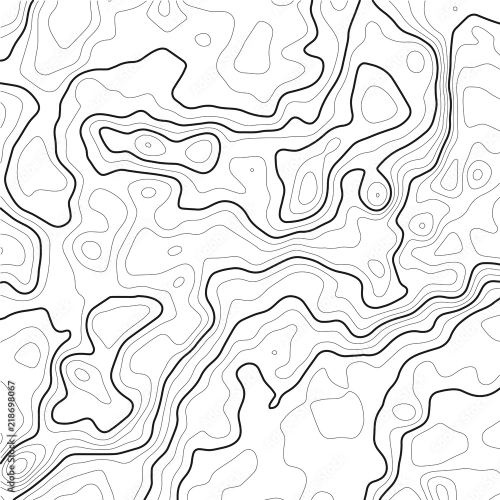 Aufkleber topographic map background. grid map. contour map vector. business concept. abstract vector illustra